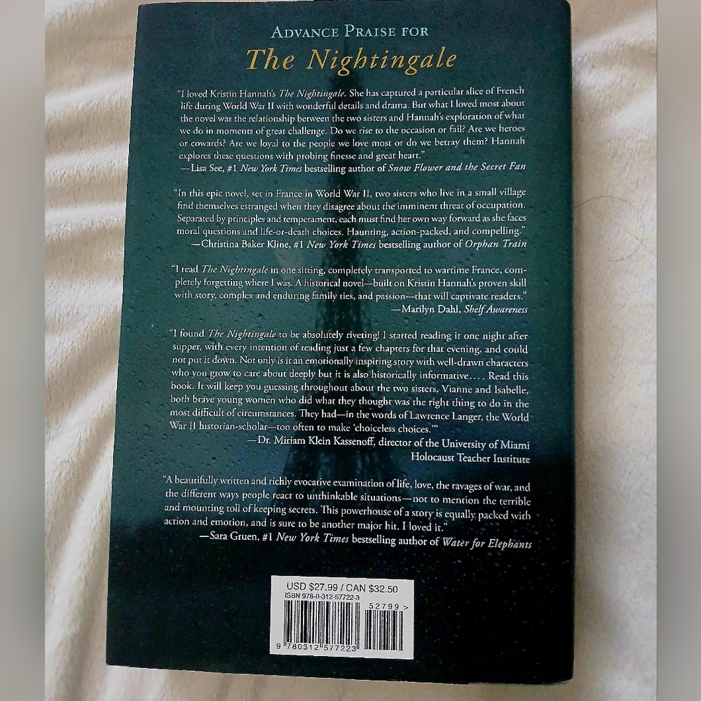 The Nightingale by Kristin Hannah Book - Picture 5 of 5